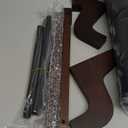 Zakkart Cat Perch for Window Sill with Bolster - Orthopedic Hammock Design with Premium Hardwood & Robust Metal Frame - Cat Window Seat for Large Cats and Kittens - Dark Stained Wood Gray Bed, 24''W