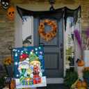 Lighted Christmas Garden Flag for Outside, Gnomes Garden Flag, Winter Yard Flag 12x18 Double Sided for Outdoor Yard Porch Lawn Decoration