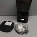 Automatic Cat Feeder, Cat Food Dispenser with Stainless Steel Bowl, Timed Portion Control 20 Portions 6 Meals Per Day, Voice Recorder, Dual Power Supply for Small Dogs (Black)