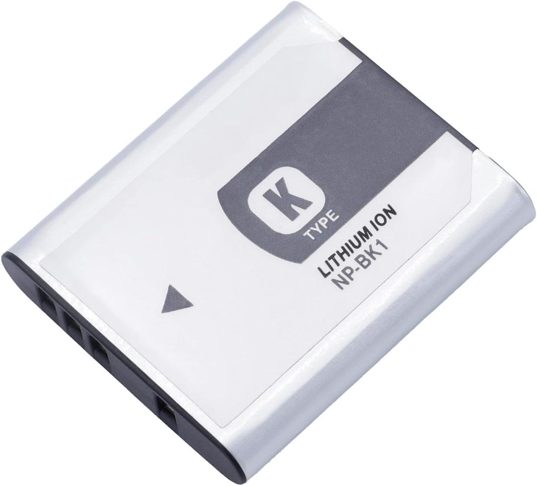 NP-BK1 970mAh Replacement Battery Compatible for Sony Cybershot DSC-W370 DSC-S750 DSC-S780 DSC-S950 DSC-S980 DSC-W190 MHS-CM1 HD MHS-PM1 MHS-PM5 MHS-CM5 Cameras (100% Compatible with Original)