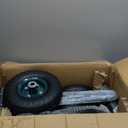 VEVOR Garden Cart Rolling Workseat with Wheels, Gardening Stool for Planting, 360 Degree Swivel Seat, Wagon Scooter with Steering Handle & Utility Tool Tray, Use for Patio, Yard, and Outdoors, Green