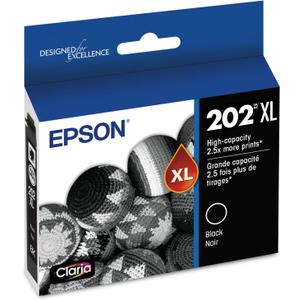 EPSON 202 Claria Ink High Capacity Black Cartridge (T202XL120-S) Works with WorkForce WF-2860, Expression XP-5100