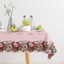 Valentine's Day Vintage Tablecloth Red Rose Bushes Rectangle Tablecloth 5571 Inch Romantic Valentine's Day Table Cover for Valentine Home Candlelight Dinner Decorations