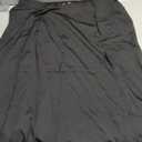 Kate Kasin Women's Pleated Midi Skirt 2025 Fall High Waisted Knee Length Flowy A Line Swing Casual Flared Skirts with Pockets, Black,  Size 2XL