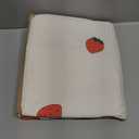 YnM Organic Cotton Duvet Cover for Weighted Blankets (Strawberry, 36''x48'')
