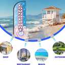 Laundromat Feather Flag for Business Advertising 6 FT Swooper Flag for Storefronts Retailers Shops Food Trucks Events and Fairs (Flagpole Not Included)