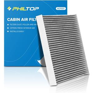 PHILTOP Cabin Air Filter, Replacement for CF11183 (ACF037), Grand Cherokee (2011-2021), Durango (2011-2021), Premium Cabin Filter with Activated Carbon Airflow