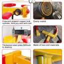 Tevlaphee Anti-Theft Wheel Lock Set, 8 Keyed Alike, Red-Yellow Color, Fits 11.8 Inch Tires, Easy Installation