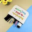 Bookworm Makeup Bag Book Lover Gifts for Women Librarian Bookish Readers Cosmetic Bag Book Club Gift Birthday Graduation Gifts for Books Lover Teacher Friends Daughter Zipper Travel Toiletry Pouch