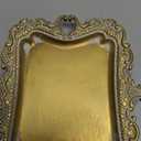 Vintage Decor for Home Bathroom Accessories Small Jewelry Tray Antique Ring Dish French Country Gold Trays Cute Brass Trinket Jewelry Plate Display Holder Baroque Moody Bedroom Wedding Decor Tray