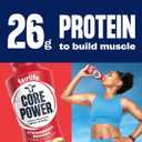 Core Power Protein Shake, Strawberry Banana, 26g Bottle, 14oz, 12 Pack (EXP 02/23/27)