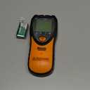 Mecurate Stud Finder Wall Scanner Sensor - 5 in 1 Electronic Stud with LCD Display & Audio Alarm for Wood AC Live Wire Metal Studs Detection Joist Pipe (Orange)
