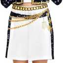 Girls 3PCS Fashion Stage Costume Outfits, 4-12 Years (Golden)