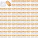 32 Pcs Glass Cosmetic Containers 5 Grams Round Frosted Cosmetic Jars with Leak proof lids Empty glass sample Jars Scrub Balm Lotions Sample Containers for Makeup Lotion Lip Balm Eye Cream