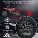 Rear Wheel Kit Rear 80/100-12 Wheel Tire and Rim For Yozma IN10 Dirt Bike