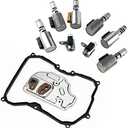 09G321370 09G 325 429A 09G 8pcs Transmission Solenoid Valve Filter Gasket Kit Set Compatible with V-W Beetl-e Jett-a Rabbit Gol-f 2.5