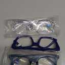 DXYXYO 3 Pack Retro Oversized Reading Glasses for Women Men Fashion Square Blue Light Blocking Computer Reader (1.5 X, Blue+clear+coffee)