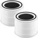 240 True HEPA 14 Replacement Filter Compatible with Puroair 240 Air Purifier, 3-in-1 True HEPA Filter Replacement, Grade HP-14 with High-Efficiency Activated Carbon Filter, 2 Pack, White