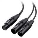 Cable Matters Balanced XLR Splitter Cable - 1.5ft / 0.5m, XLR Y Cable 2 Male to 1 Female
