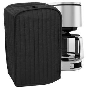 RITZ Premium Universal Coffee Maker Cover, 16" x 11.5" x 7.75", Durable, Long-Lasting, High-Quality, Lightweight Polyester and Cotton Blend, Black