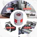 4 x Aluminium Plum Flexible Shaft Coupling Diameter 25mm Length 30mm Connector Flexible Coupler for 3D Printer CNC Machine and Servo Stepped Motor (D25 L30, 5-6mm)