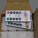 Homemory 12 Pcs Waxy Flameless Taper Candles with Remote, Led Flameless Candlesticks Classic Tall Candle, Flickering Battery Operated Taper Candles for Bedroom, Dining Room, Ivory, 9.6 inches