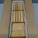 NIUXX Bamboo In-Drawer Knife Block Set for 9 Knives(Not Included), Large Kitchen Detachable Washable Cutlery Slot Organizer Storage Holder for Sharpening Steel and Cutter