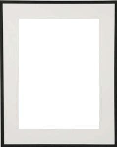 TRIMLINE Black metal frame with white 4x6 mat by Dennis Daniels - 4x6