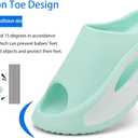 Kids Cloud Slides Boys Girls Comfy Pillow Slippers Summer Beach Sandals Non-Slip Thick Sole Slippers for Indoor Outdoor (Blue)