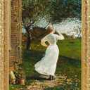 Wood Canvas Frame for 16"x20"Paintings,Antique Gold Ornate Frames for Oil Art, Plein Air Frame, Vintage Frames for Wall Decor (No Backboard)