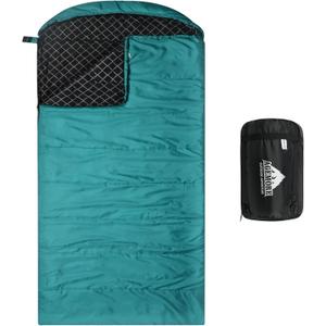 AGEMORE Cotton Flannel Sleeping Bag for Adults, Lightweight XXL Cotton Sleeping Bag for Camping Backpacking or Hiking, Water Resistant 3-4 Season Sleeping bag for Warm & Cool Weather