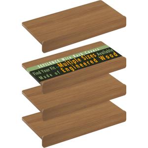 Wire Rack Covers for Shelves, Premium Engineered Wood Wire Shelf Covers for Pantry, Closet(4pcs, 24" W x 12" D)