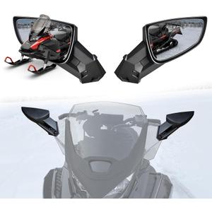 SAUTVS Adjustable Rear View Side Mirrors for Ski-Doo, Clear Rear View Side Mirrors for Ski-Doo REV Neo XS XM XP XR XU Accessories (2PCS, Replace #860200694)