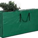 Christmas Tree Storage Bag - Fits Up to 9 Ft Artificial Xmas Disassembled Tree Extra Large Waterproof Bag Container With Durable Zipper and Handles, Protect against Dust, Moisture, Green