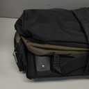 110L Expandable to 140L 32 Foldable Oxford Soft-Sided Rolling Duffle Bag with 2 Heavy-Duty Wheels,3 Large Compartments,Adjustable Shoulder Strap and Attached Organizer Pouch,Green