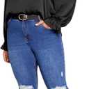 CITY CHIC Plus Size Top, Maia Top (Black, Size: 22 Plus)