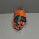 Dog's Winter Jacket Harness Integrated Dog Coat for Winter, Snowproof and Waterproof, Fleece-Lined Turtleneck, Reflective Dot Design Orange, X-Large