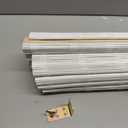 Radiance Cordless Bamboo Roman Shades for Windows - Matchstick Bamboo Blinds for Semi-Private Light Control - Easy to Lift & Fold Up Window Shades - White - 31" W x 64" L - (2215330E)