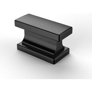 Asidrama 10 Pack Matte Black Kitchen Cabinet Knobs Drawer Cabinet Hardware Zinc Knobs for Dresser Drawers (Single Hole Knob)