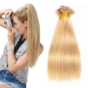 26 28 30 Inch P27613 Human Hair Bundles Highlight Blonde Straight Human Hair Bundles Two Tone Honey Blonde Mixed With 613 Bundles Ombre Straight Bundles