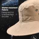 FURTALK Sun Hats for Men Fishing Hat UPF 80+ Foldable Wide Brim Outdoor Hiking Beach Summer Hats (Khaki)