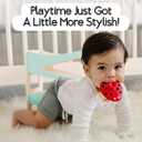 2 x SplashEZ Cradle Cap Brush for Babies | Soothing Newborn Head Massager | Food-Grade Soft Silicone Baby Bath Brush & Scalp Scrubber | Infant Cradle Cap Comb - Organic Shape & Ladybug Design, 2-Pack