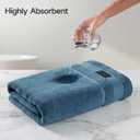 REDKISS Large Bath Towels Set 2 Piece, 100% Cotton, 31x63 in,Heavyweight 760G, Highly Absorbent & Quick Dry, Super Soft Luxury Shower Towels for Bathroom,Hotel Collection - Blue