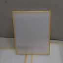 Acrylic Gold Frames 4 x 6, Slanted Back Gold Picture Frames Table Acrylic Sign Holder for Photos Wedding Table Numbers and Art Display with Removable Clear Sticky Dots,6 Pack