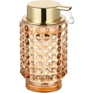 Glass Foaming Hand Soap Dispenser for Bathroom Decor with PumpFoam Type/Amber
