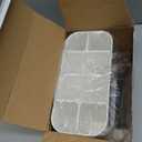 Toothbrush Holders, Toothbrush Caddy with Front Ledge and Cord Slots, Detachable Tooth Brush Holder for Bathroom Countertop, Shower, Vanity, Large Capacity 6 Slots Marble Bathroom Accessories