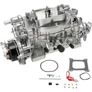 LEAPTREND Carburetor 1906 AVS2 650 CFM with Electric Choke Compatible with 1906 AVS2 Series 650CFM Carburetor 4 Barrel Annular Booster Satin Finish Square Bore