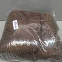 H.VERSAILTEX Bathroom Rugs Bath Rug Set 2 Piece Bathroom Contour Rug Toilet Mat Sets Non Slip Contour Bath Rug Ultra Thick Water Absorbent Striped Bath Mats(36" x 24" Plus 20" x 24" U, Chocolate)