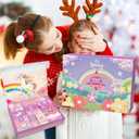 LINAYE Advent Calendar 2025 for Girls - Unicorn Advent Beauty Calendar Christmas Countdown, 24 Days Unicorn Accessories & Treasure Xmas Christmas Surprise Gifts for Girls Kids Daughters Granddaughters