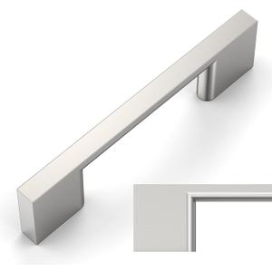 Amerdeco 10 Pack Brushed Satin Nickel Cabinet Pulls 3 Inch(76MM) Hole Centers Kitchen Cabinet Handles Cabinet Hardware Kitchen Handles for Cabinets Cupboard Handle Drawer Pulls ZH0060